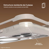 Case ZAGG Rainier con MagSafe KS para iPhone 17 Pro Max - Beige arenisca