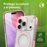 Case ZAGG Santa Cruz con MagSafe KS para iPhone 17 Pro - Rosa Pastel