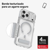 Case ZAGG Santa Cruz Snap MagSafe KS para iPhone 17 Pro Max - Plata