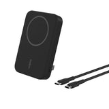 Batería Magnética Inalámbrica Belkin Qi2 - 8000 mAh + Soporte - Negro