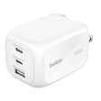 Cargador_Belkin_GaN_de_3_Puertos_(2_USB-C/1_USB-A)_100W_Blanco_Posición_1_iShop_El_Salvador