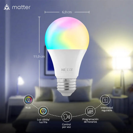 Bombillo_Inteligente_Nexxt_Wi_Fi_LED_C110_Multicolor_(2_Unidades)_Posicion_2_iShop_El_Salvador
