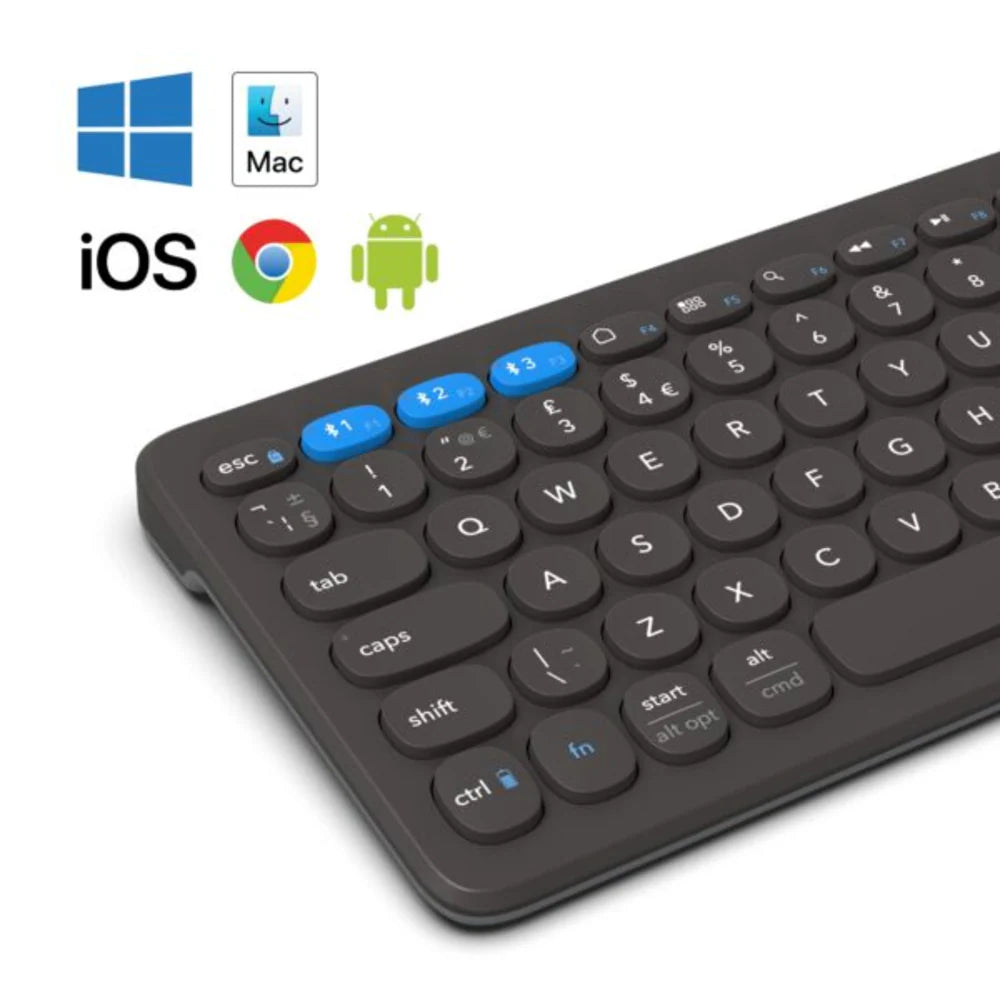 Teclado de Escritorio ZAGG de 12 de carga inalámbrica - Negro