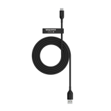 Cable Mophie essential trenzado USB-A a USB-C 15w 2m - Negro