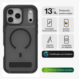 Case ZAGG Santa Cruz con MagSafe KS para iPhone 17 Series - Negro Medianoche