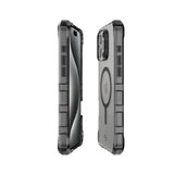 ItSkins Supreme R Clear con MagSafe para iPhone 16 Pro - Grafito y estampado en grafito