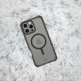 ItSkins Supreme R Clear con MagSafe para iPhone 16 Pro - Grafito y estampado en grafito