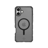 ItSkins Supreme R Clear con MagSafe para iPhone 16 Plus - Graphite and Graphite print