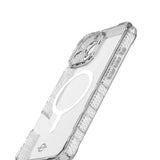 ItSkins Supreme R Clear con MagSafe para iPhone 16 Pro - Estampado Blanco Transparente