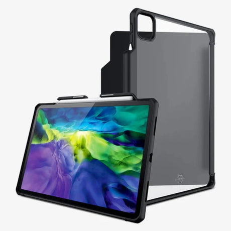 Case Folio Itskins Hybrid Solid iPad Pro 11 2da Gen-Negro/Clear