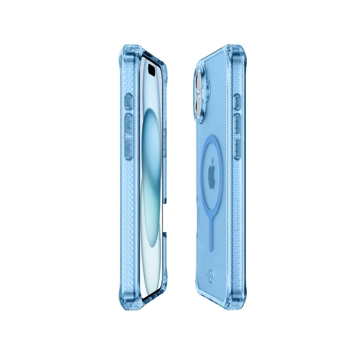 ItSkins Hybrid R Vapor con MagSafe para iPhone 16 - Azul Claro