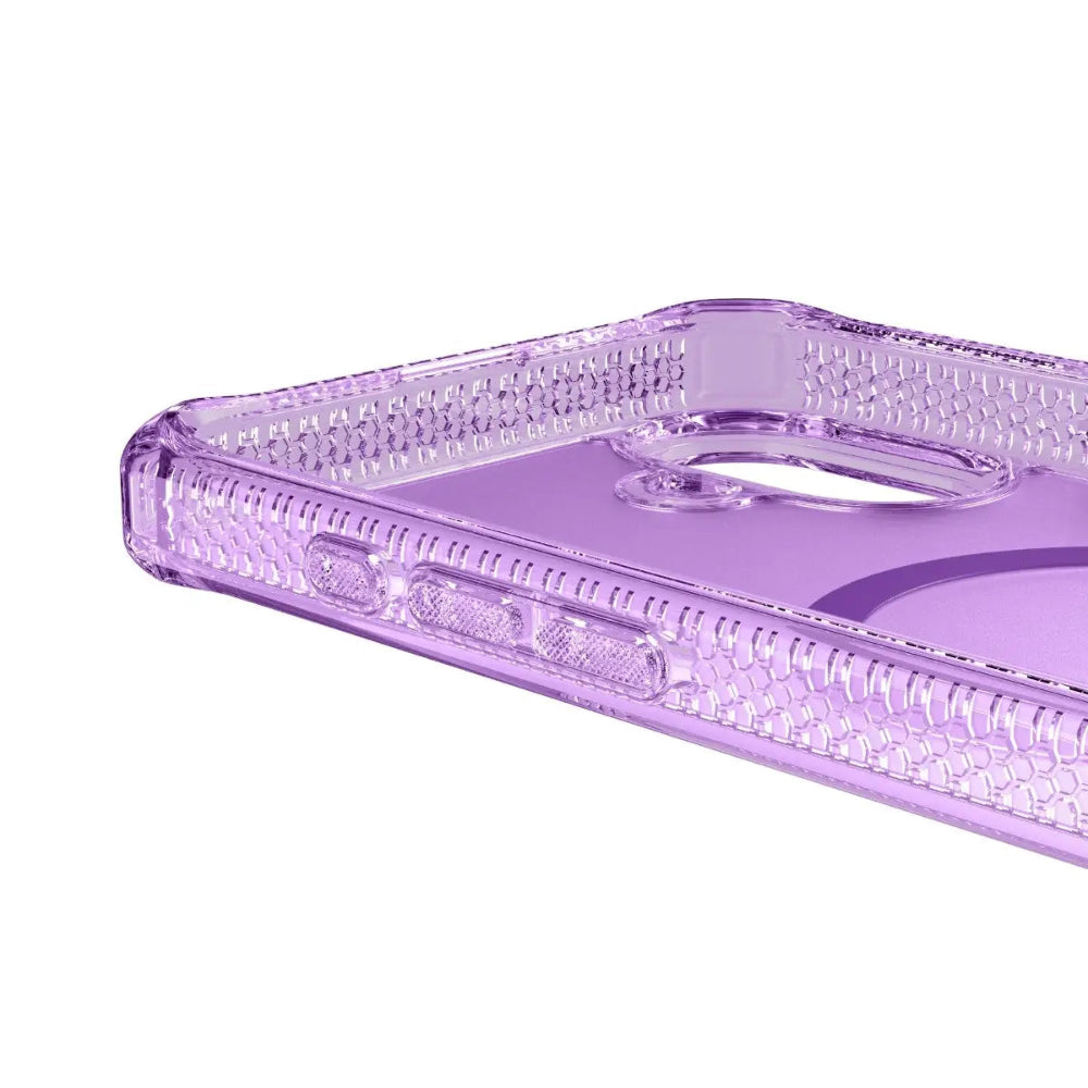 ItSkins Hybrid R Vapor con MagSafe para iPhone 16 - Purpura Claro