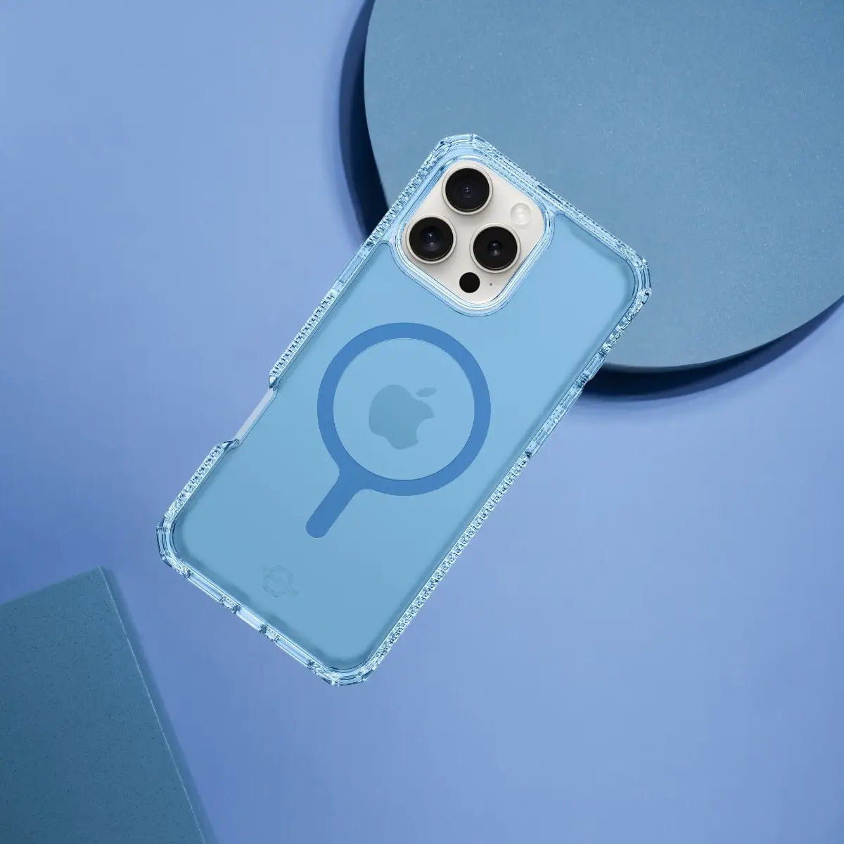 ItSkins Hybrid R Vapor con MagSafe para iPhone 16 Pro Max - Azul Claro