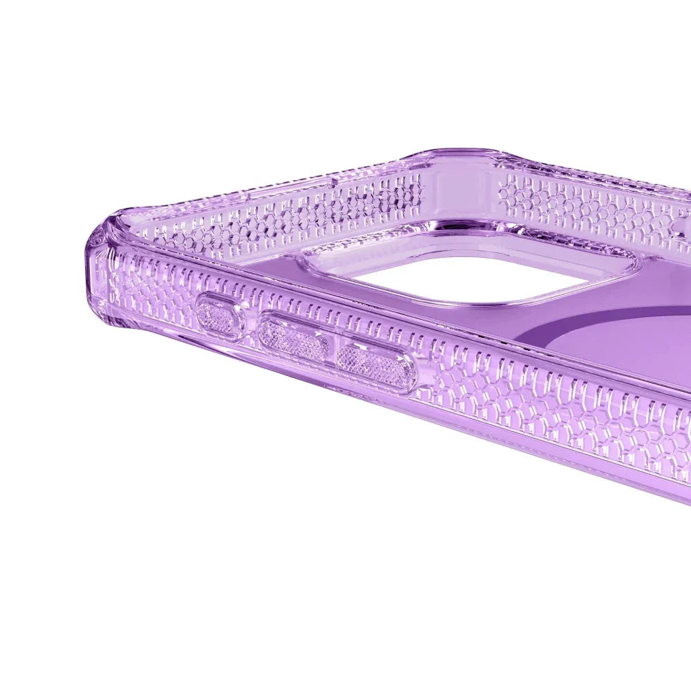 Case ItSkins Hybrid R Vapor con MagSafe para iPhone 16 Pro - Morado