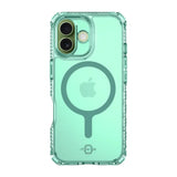 Case ItSkins Hybrid R Vapor con MagSafe para iPhone 17 - Verde