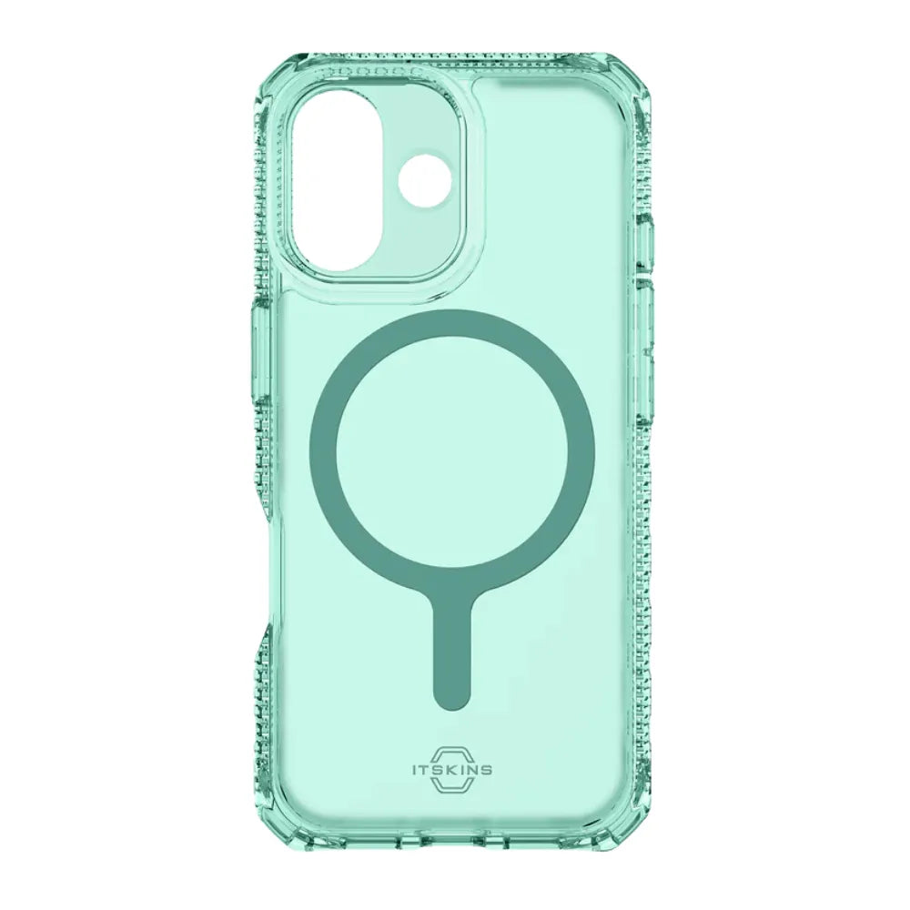 Case ItSkins Hybrid R Vapor con MagSafe para iPhone 17 - Verde