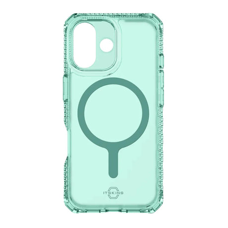 Case ItSkins Hybrid R Vapor con MagSafe para iPhone 17 - Verde