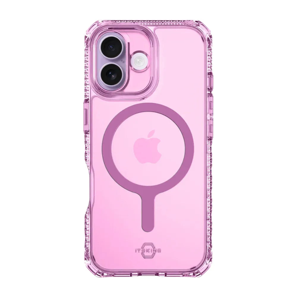 Case ItSkins Hybrid R Vapor con MagSafe para iPhone 17 - Rosado