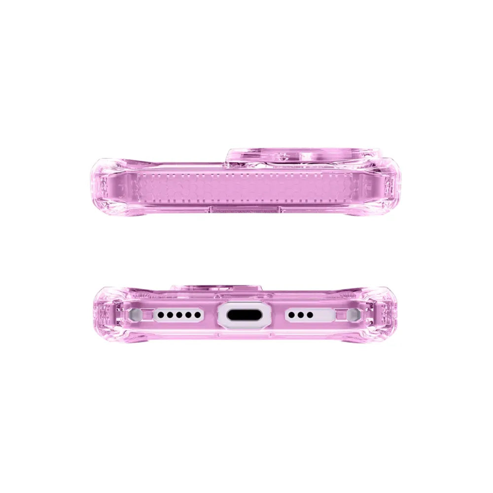 Case ItSkins Hybrid R Vapor con MagSafe para iPhone 17 - Rosado