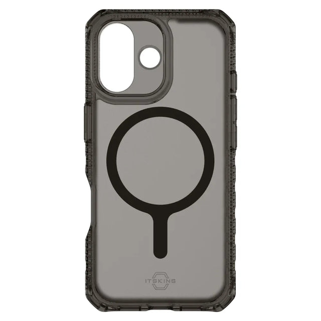 Case ItSkins Hybrid R Vapor con MagSafe para iPhone 17 - Humo