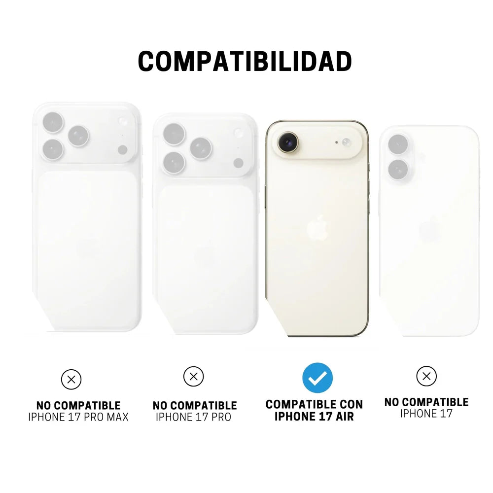 Case ItSkins Hybrid R Vapor con MagSafe para iPhone 17 Air - Humo