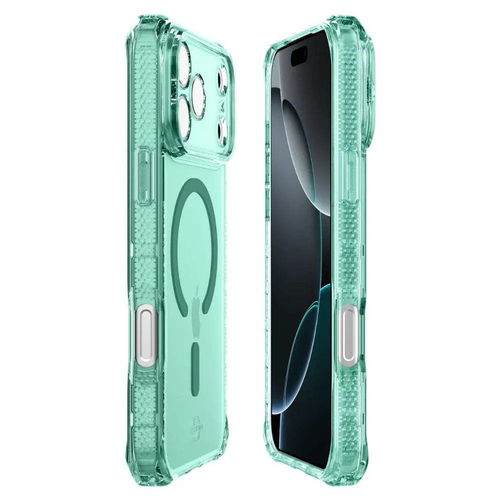 Case ItSkins Hybrid R Vapor con MagSafe para iPhone 17 Pro Max - Verde