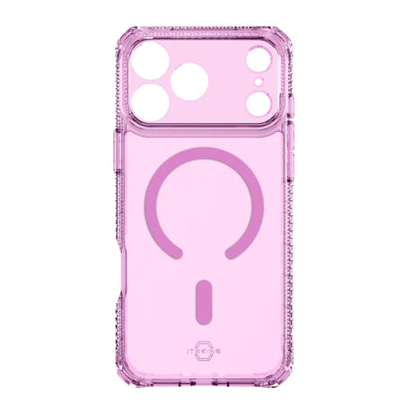 Case ItSkins Hybrid R Vapor con MagSafe para iPhone 17 Pro Max - Rosado