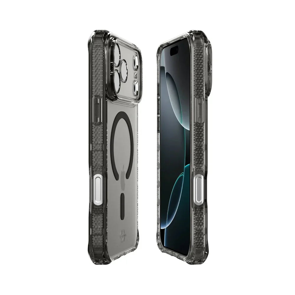 Case ItSkins Hybrid R Vapor con MagSafe para iPhone 17 Pro Max - Humo