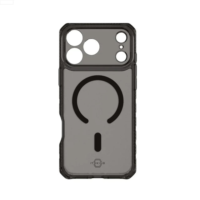 Case ItSkins Hybrid R Vapor con MagSafe para iPhone 17 Pro Max - Humo