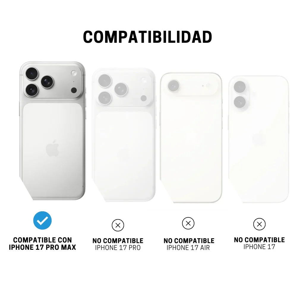 Case ItSkins Hybrid R Vapor con MagSafe para iPhone 17 Pro Max - Humo