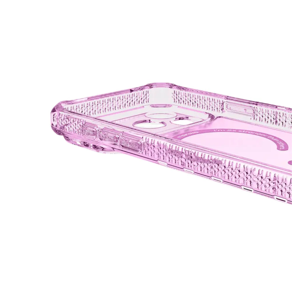 Case ItSkins Hybrid R Vapor con MagSafe para iPhone 17 Pro - Rosado