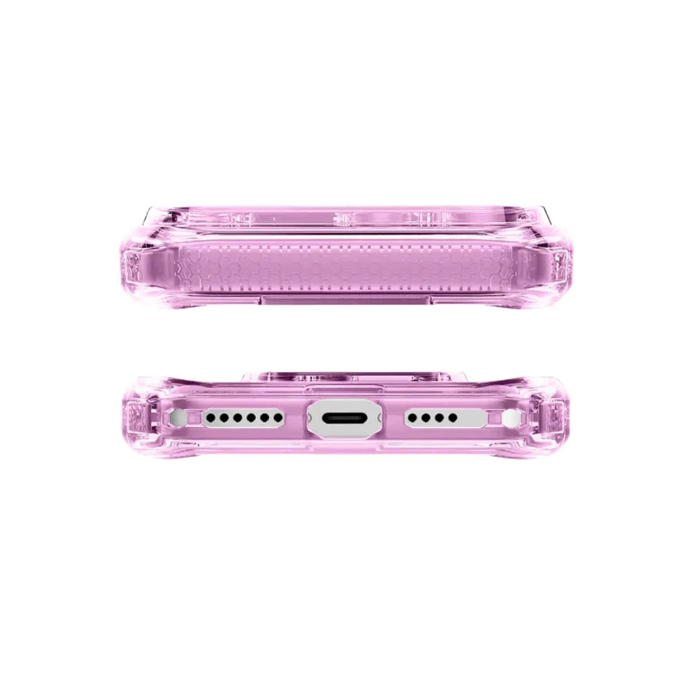Case ItSkins Hybrid R Vapor con MagSafe para iPhone 17 Pro - Rosado