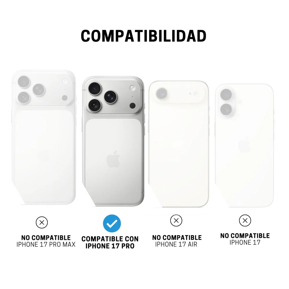 Case ItSkins Hybrid R Vapor con MagSafe para iPhone 17 Pro - Humo