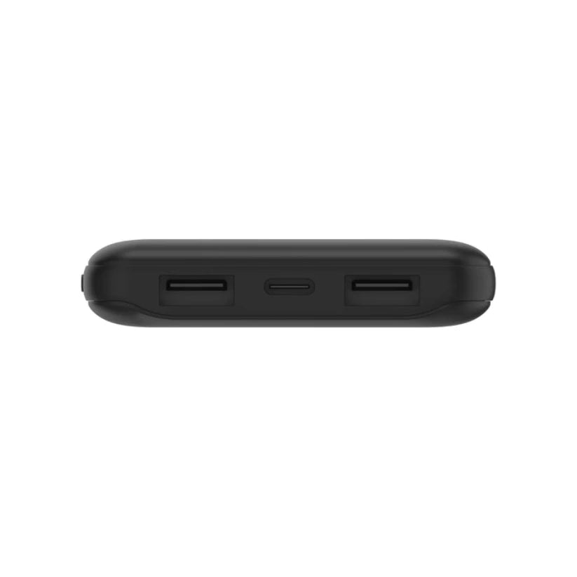 Batería Externa Belkin 10000 mAh con 2 Puertos USB-A y 1 USB-C - Negro