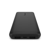 Batería Externa Belkin 10000 mAh con 2 Puertos USB-A y 1 USB-C - Negro