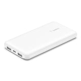 Batería portatil Belkin 10000 mAh USB-A x2 USB-C - Blanco