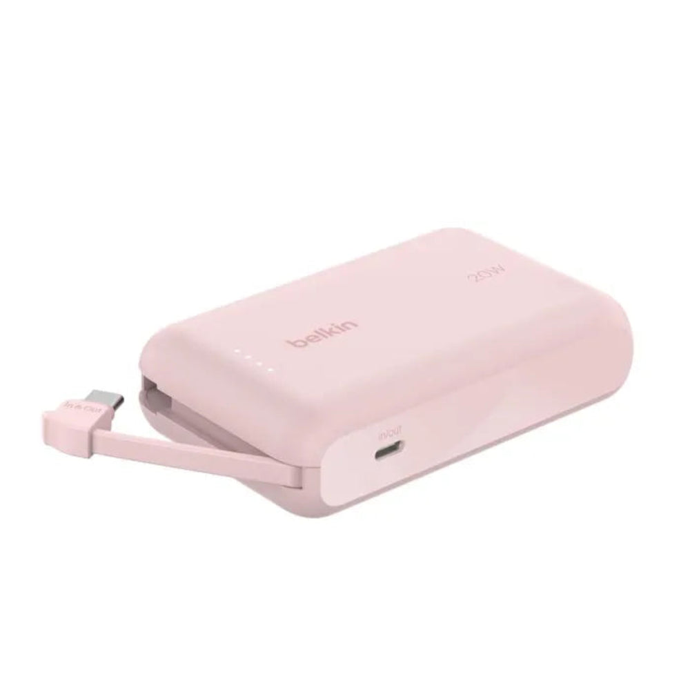 Bateria_Externa_Belkin_10K_con_Cable_USB_C_Integrado_20W_Rosa_Imagen_posicion_1_iShop_El_Salvador