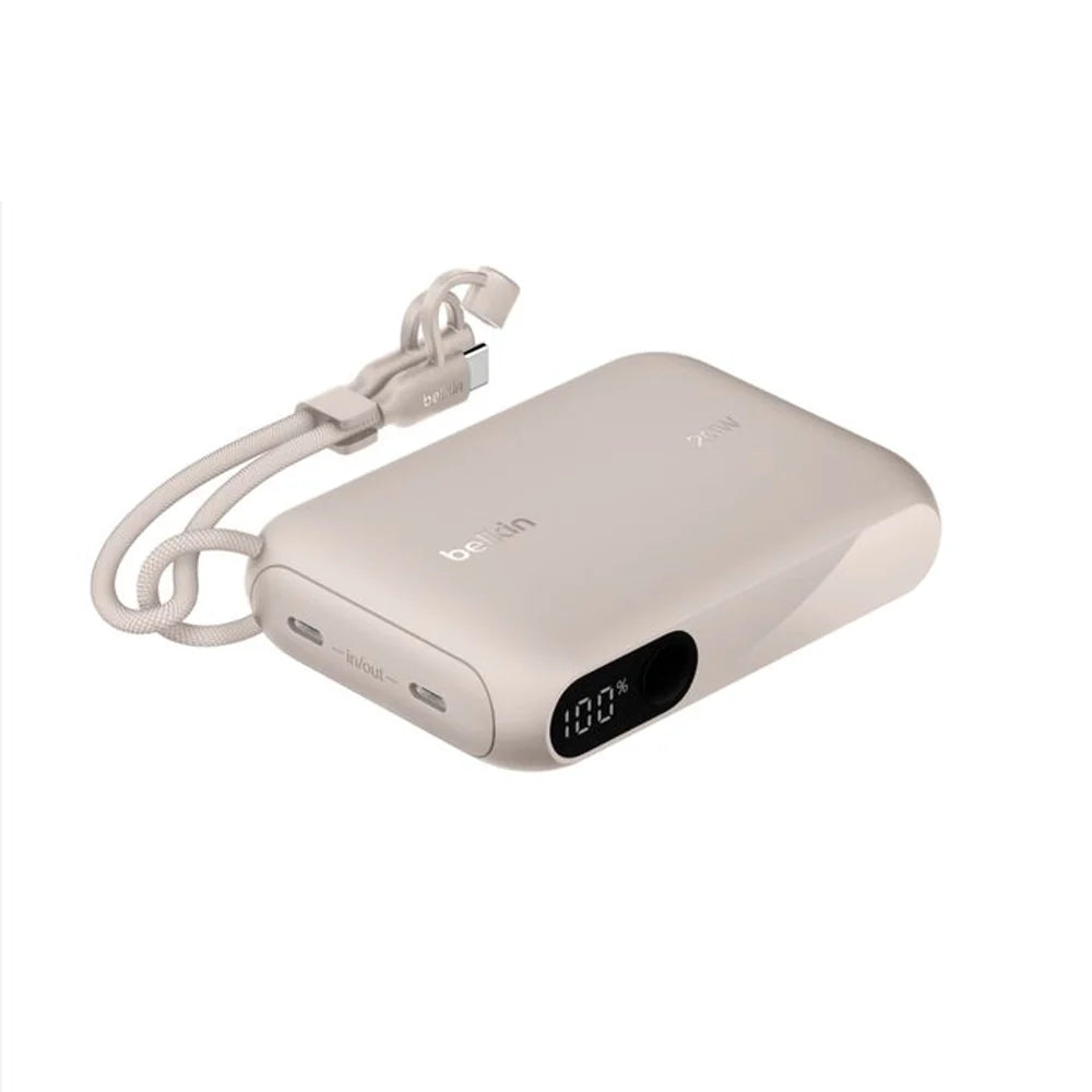 Bateria_Externa_Belkin_20K_con_2_USB_C_Arena_Imagen_posicion_1_iShop_El_Salvador