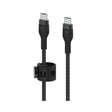 Cable Belkin Pro Flex USB-C a USB-C con correa 2m - Negro