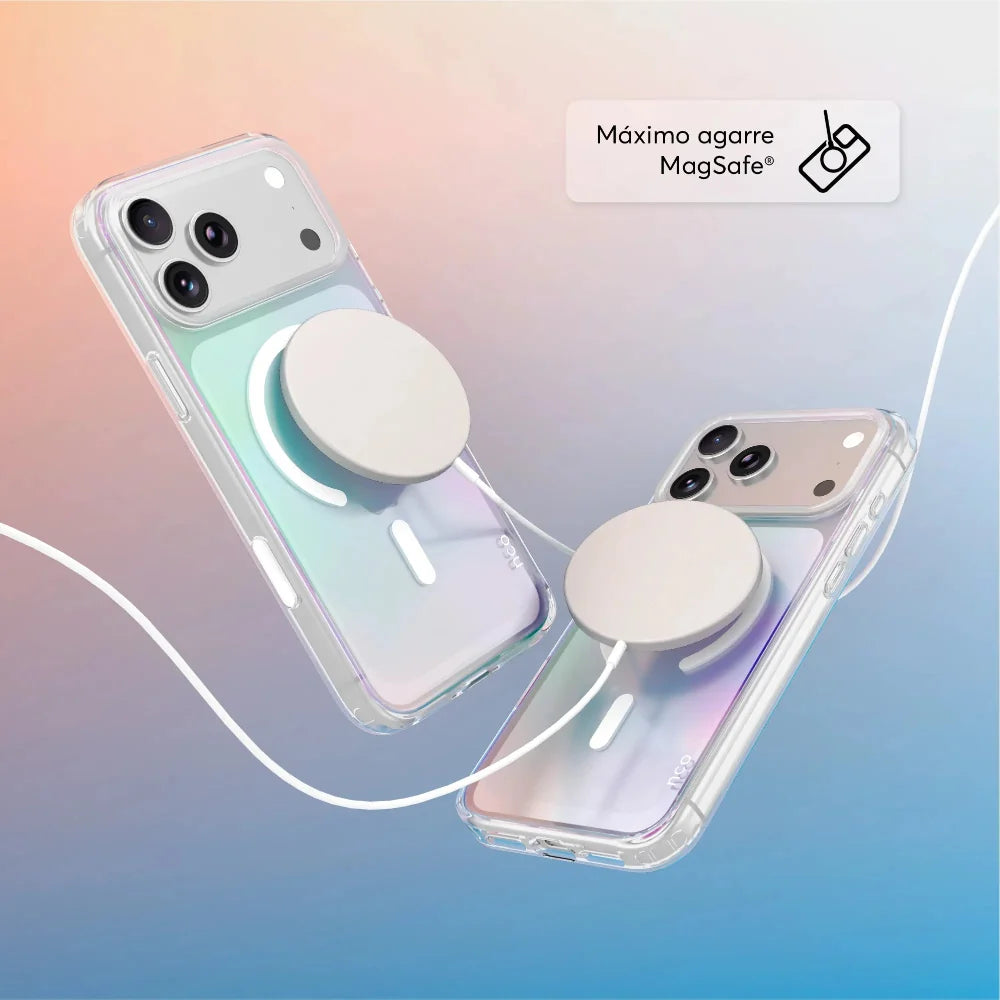 Case_NCO_SafeCase_Clear_con_MagSafe_para_iPhone_18_Pro_Max_Arcoíris_Imagen_posicion_5_iShop_El_Salvador