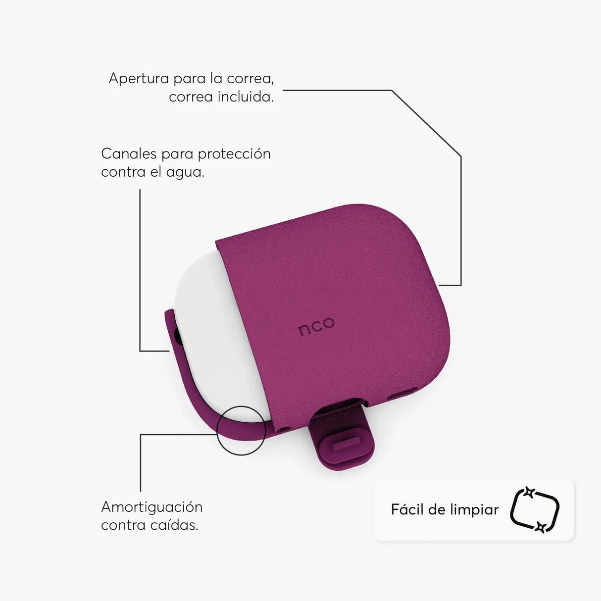 Case SiliconeGuard NCO para AirPods Pro 3ra gen
