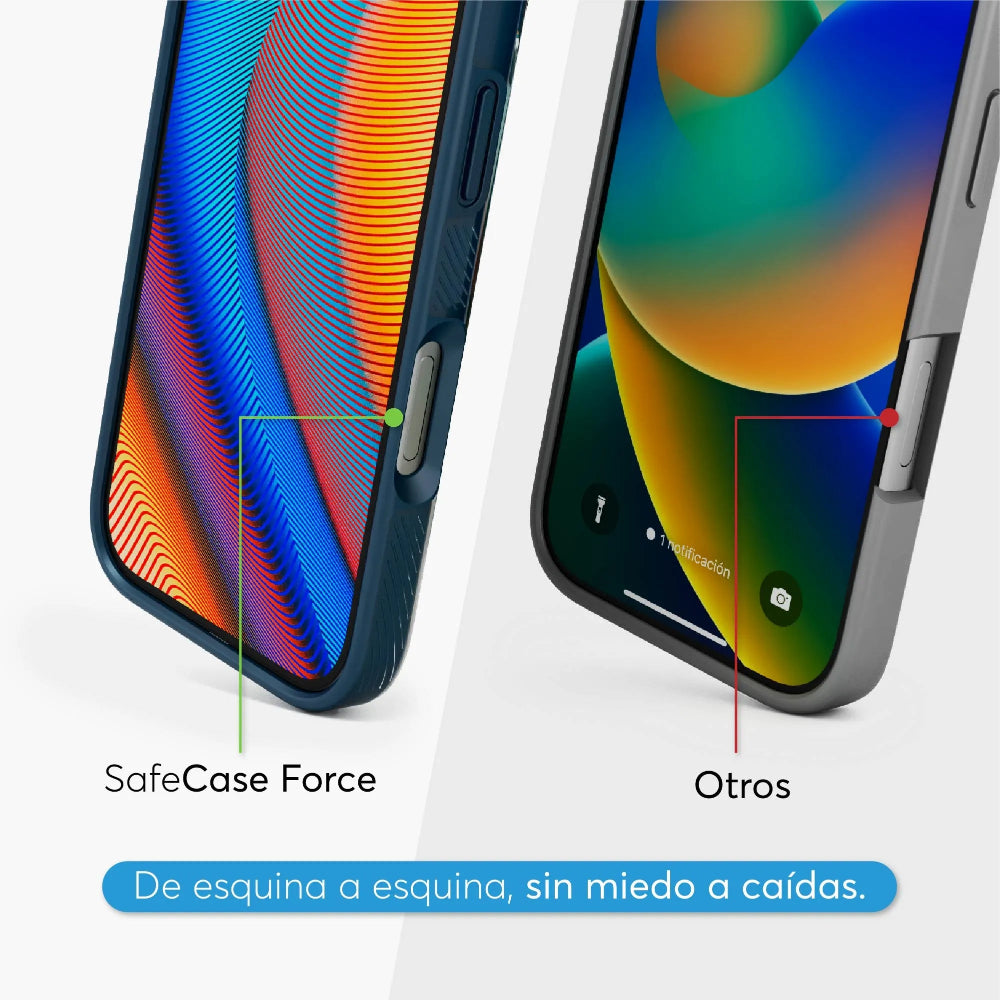 Case NCO SafeCase Force Azul para iPhone 17 Series Compatible con MagSafe