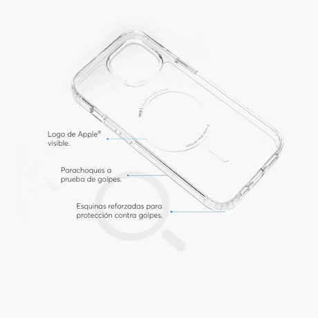 Case_NCO_SafeCase_Clear_Crystal_con_Magsafe_para_iPhone_15_Transparente_Imagen_posicion_3_iShop_El_Salvador