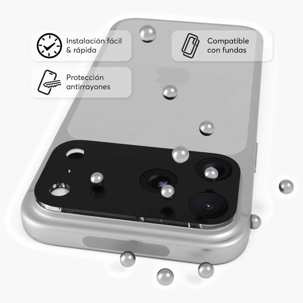 Protector de cámara NCO CamGuard Protection para iPhone 17 Pro Max - Negro