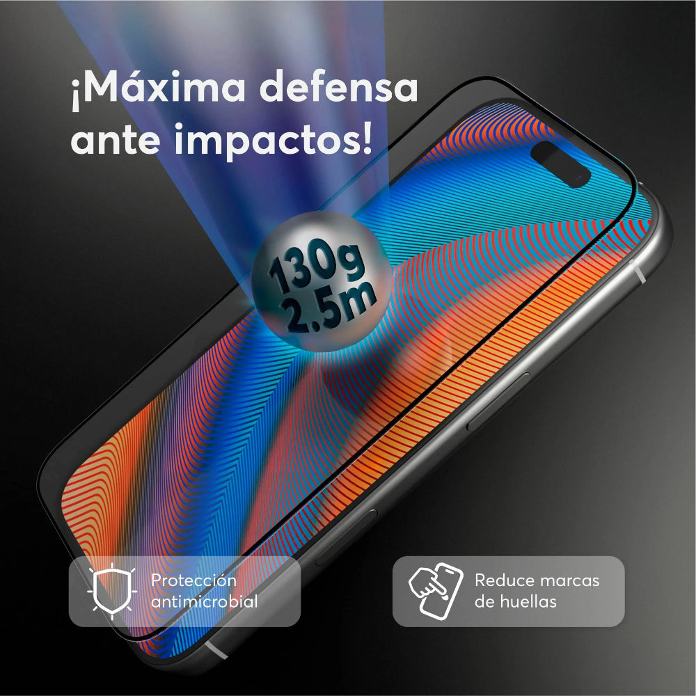 Protector de Pantalla NCO GlassGuard ShockProof para iPhone 17 Pro Max - Transparente
