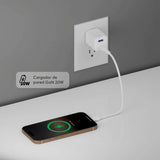 Cargador de Pared NCO PowerPlug Mini 20W USB-A + USB-C - Blanco
