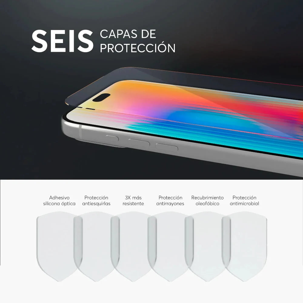 Protector_de_Pantalla_NCO_GlassGuard_ion+_para_iPhone_18_Pro_Max_Transparente_Imagen_posicion_4_iShop_El_Salvador