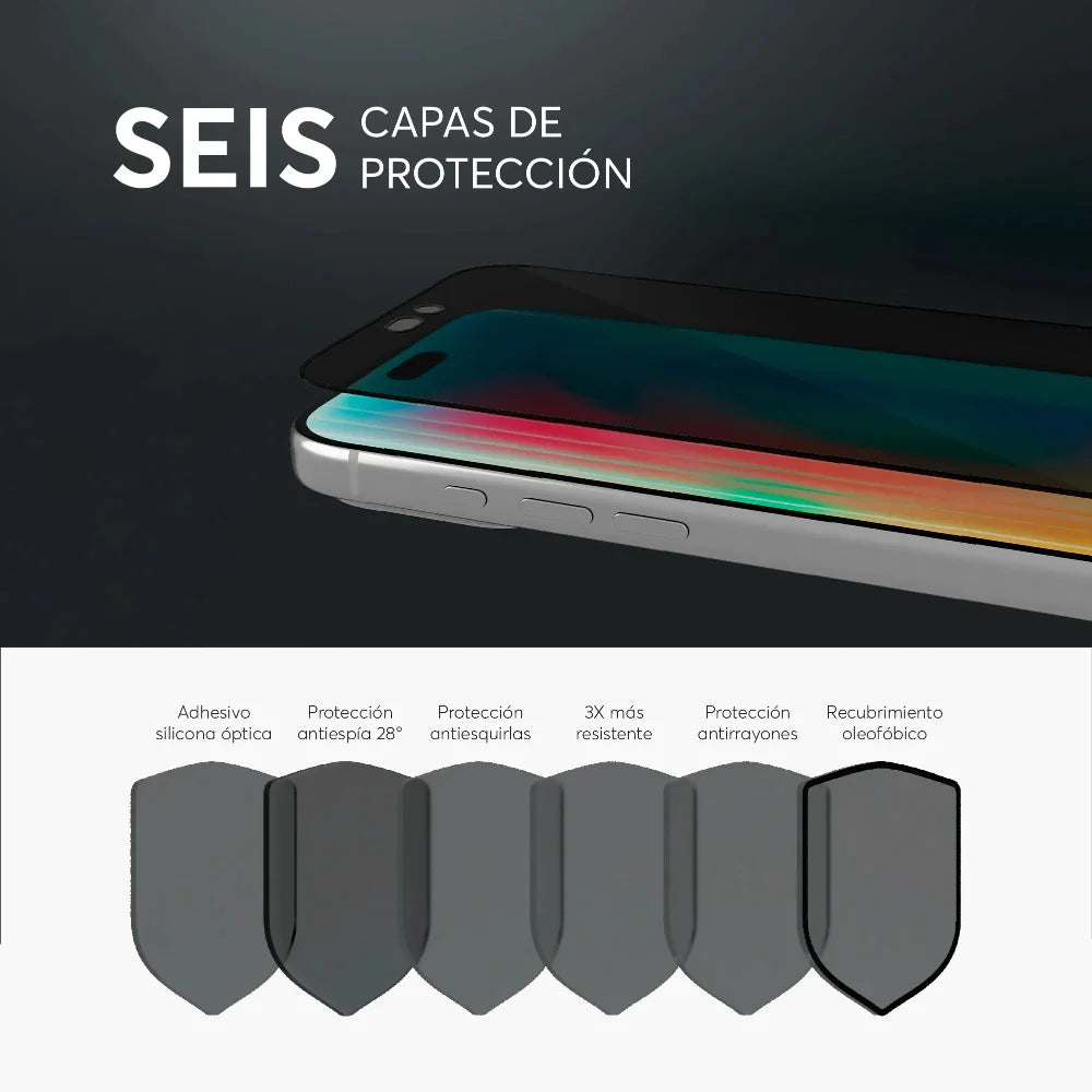 Protector_de_Pantalla_NCO_GlassGuard_Privacy_para_iPhone_18_Pro_Negro_Imagen_posicion_4_iShop_El_Salvador