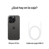 iPhone 15 Pro - 256GB - Titanio Negro + Regalía de batería