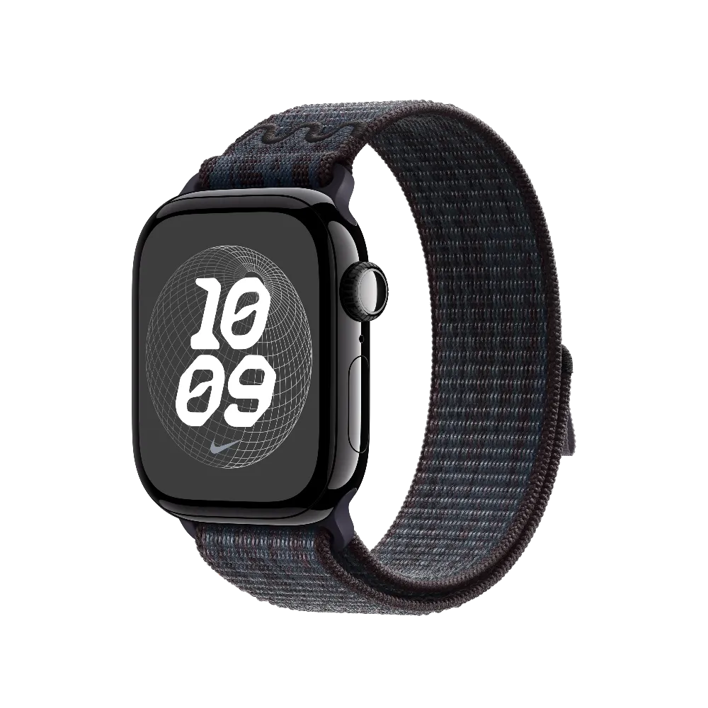 Correa loop deportiva Nike negra/azul para caja de 42 mm